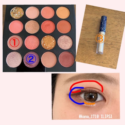 リキッド グリッター シャドウ/rom&nd/グリッターを使ったクチコミ(2枚目)