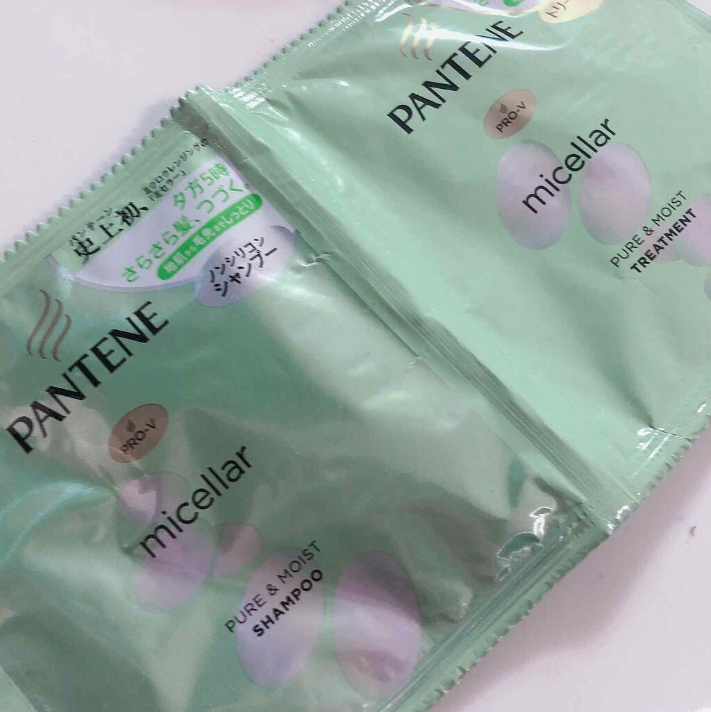 ミセラー ピュア&モイスト シャンプー/トリートメント/パンテーン/シャンプー・コンディショナーを使ったクチコミ(1枚目)