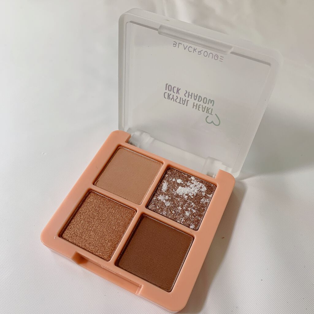 クリスタルハートロックシャドウ CH03 アーモンドコフレ/BLACK ROUGE/アイシャドウパレットを使ったクチコミ（3枚目）