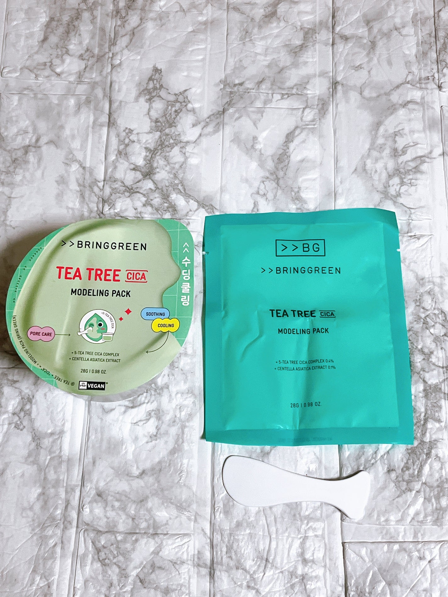 BRINGGREEN モデリングパック (ティーツリーシカ)/BRING GREEN/シートマスク・パックを使ったクチコミ(2枚目)