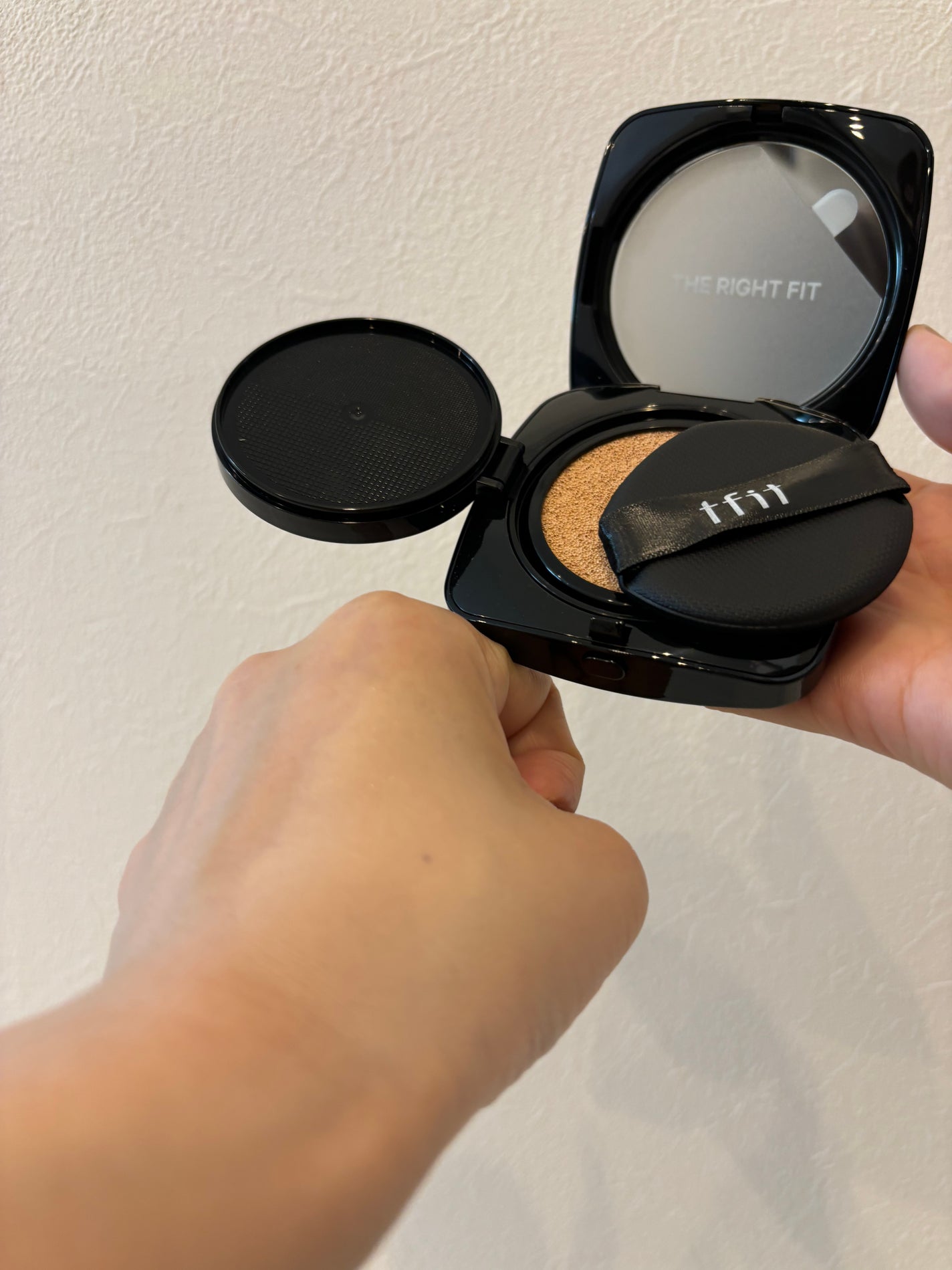 レイヤリングフィット グロークッションEX/TFIT/クッションファンデーションを使ったクチコミ(5枚目)