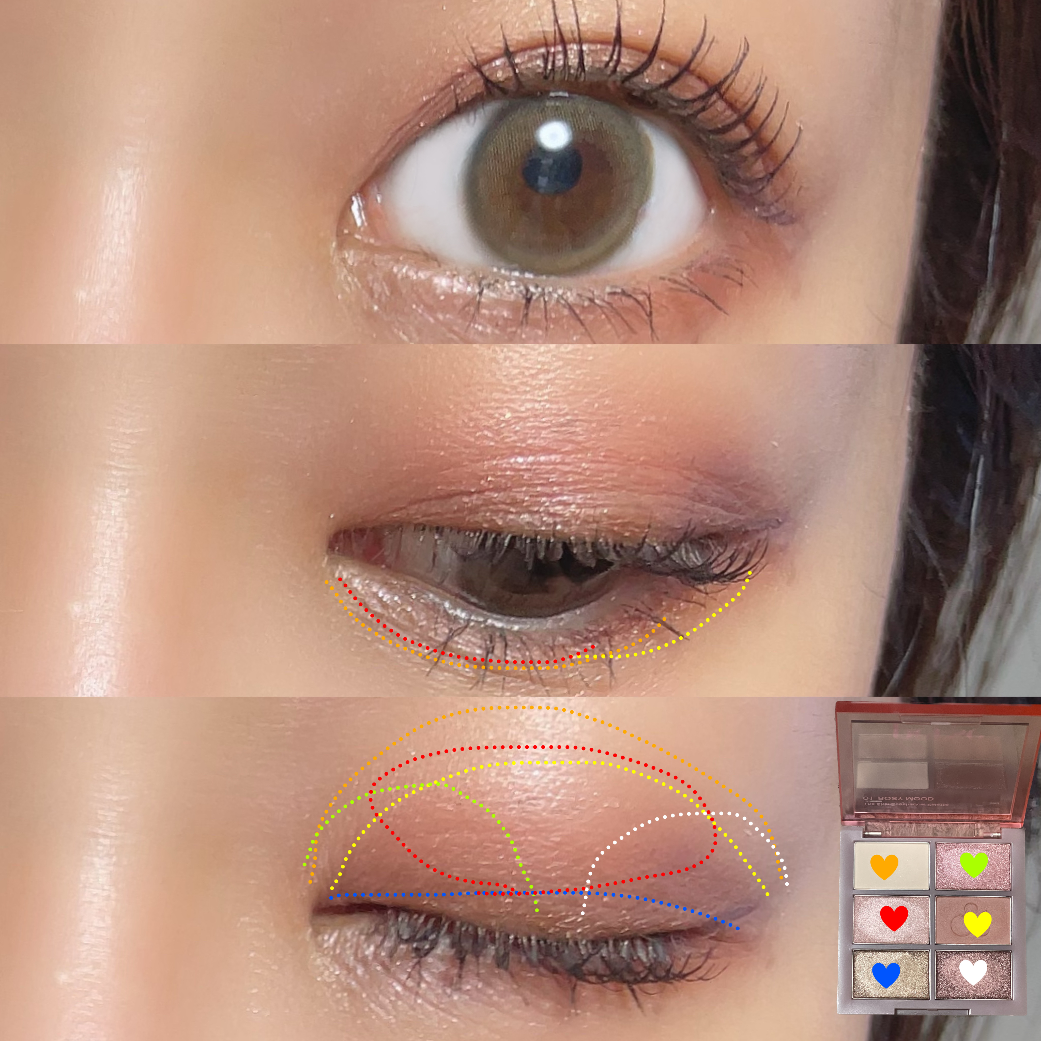 ザ スキン アイシャドウ パレット/perse/アイシャドウパレットを使ったクチコミ（2枚目）