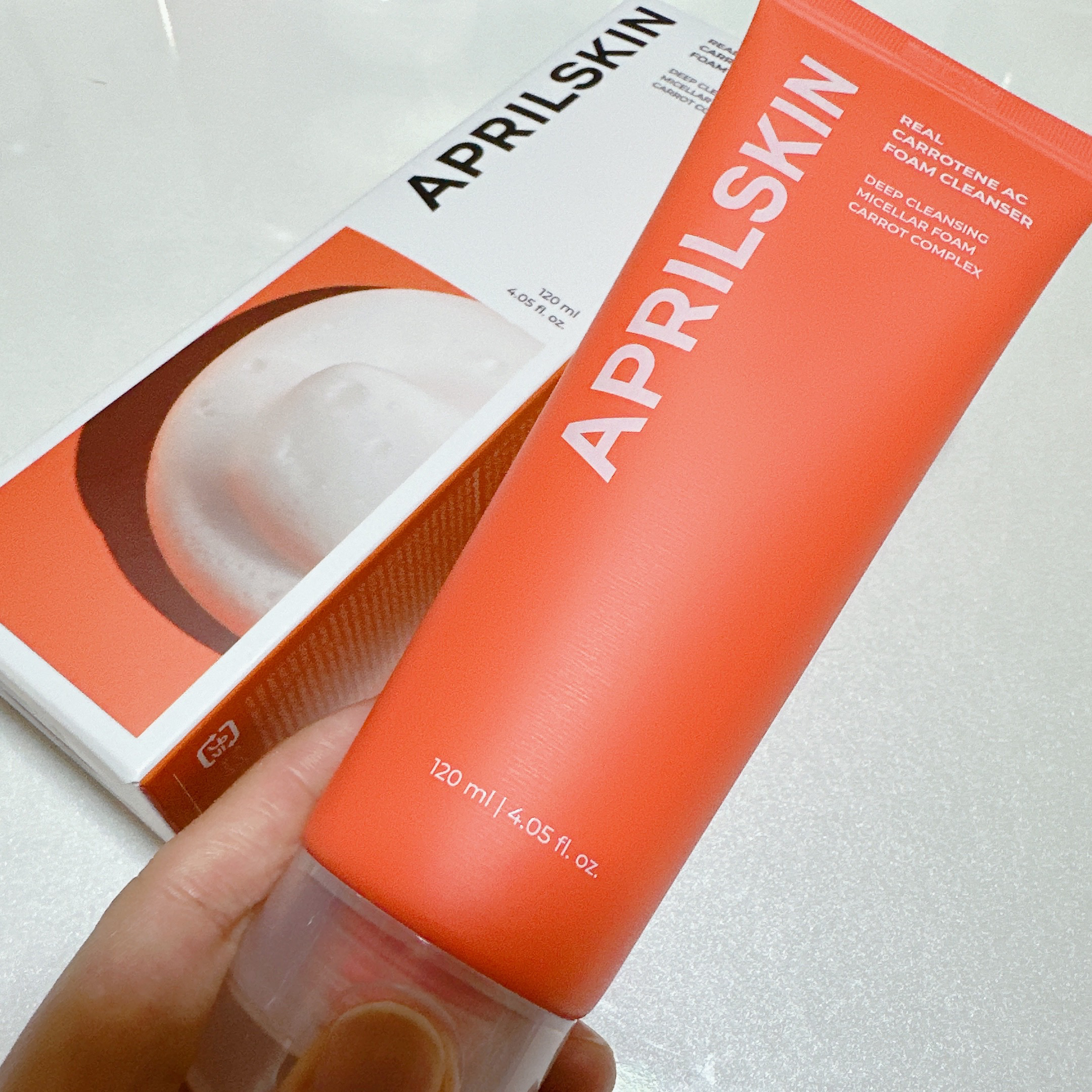 リアルカロテンクレンジングフォーム/APRILSKIN/洗顔フォームを使ったクチコミ（2枚目）