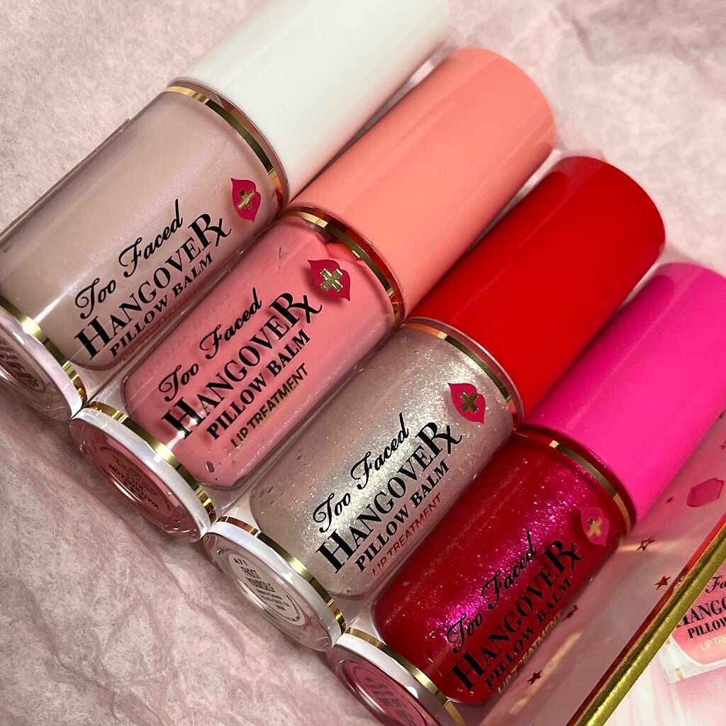 トゥーフェイスドハングオーバーピローバームリップトリートメントセット/Too Faced/リップケアを使ったクチコミ(2枚目)