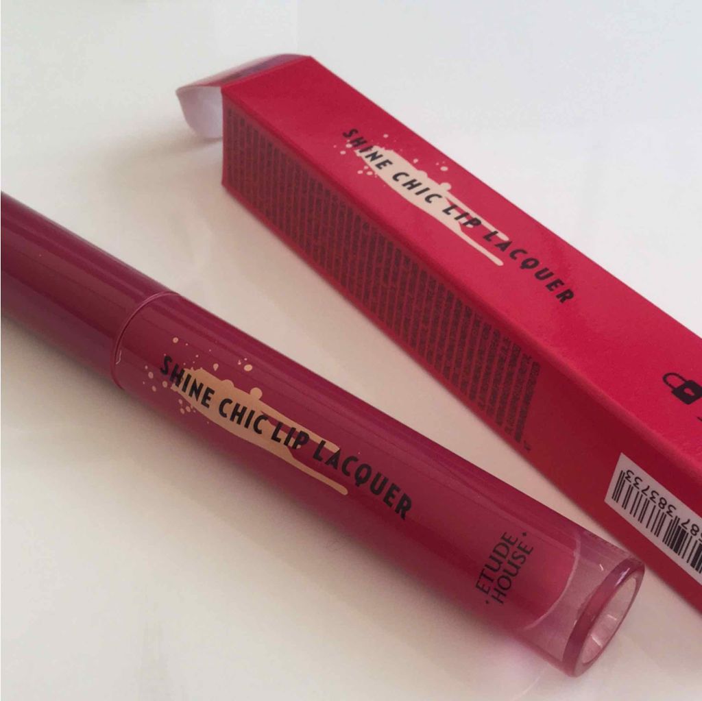 シャインシックリップラッカー/ETUDE/リップグロスを使ったクチコミ(2枚目)