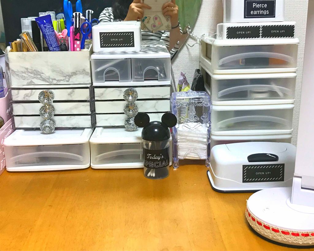 3段式クリアーケース/DAISO/その他化粧小物を使ったクチコミ(2枚目)