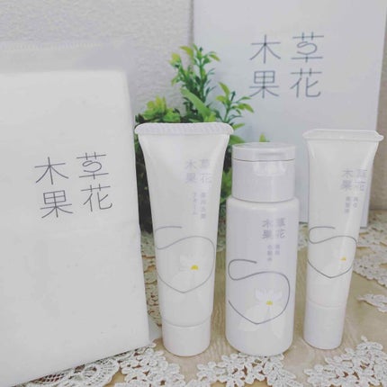 草花木果 天然コットンのクチコミ「使いやすい大きさで、ふわふわ気持ち良い♡..」(2枚目)