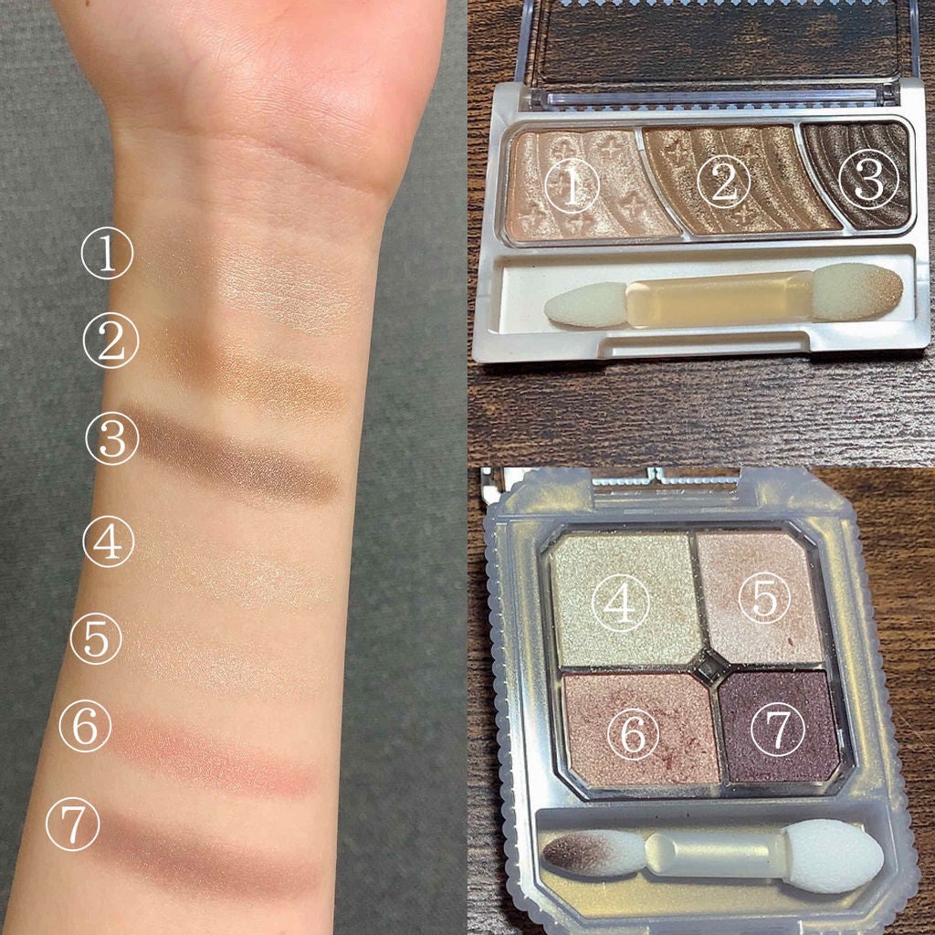 トーンアップアイシャドウ/CEZANNE/アイシャドウパレットを使ったクチコミ(2枚目)