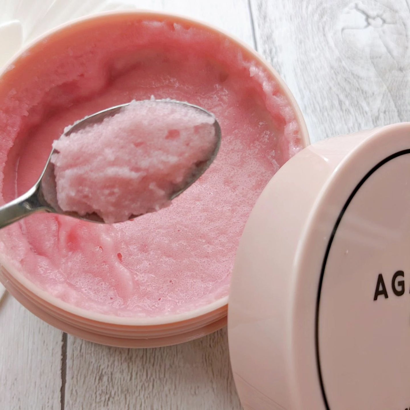 Q+Me スウィート ボム タラソ スクラブ/AGARISM/バスト・ヒップケアを使ったクチコミ(3枚目)