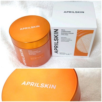 リアルカロテンブレミッシュクリアビタパッド/APRILSKIN/トナーパッドを使ったクチコミ(4枚目)