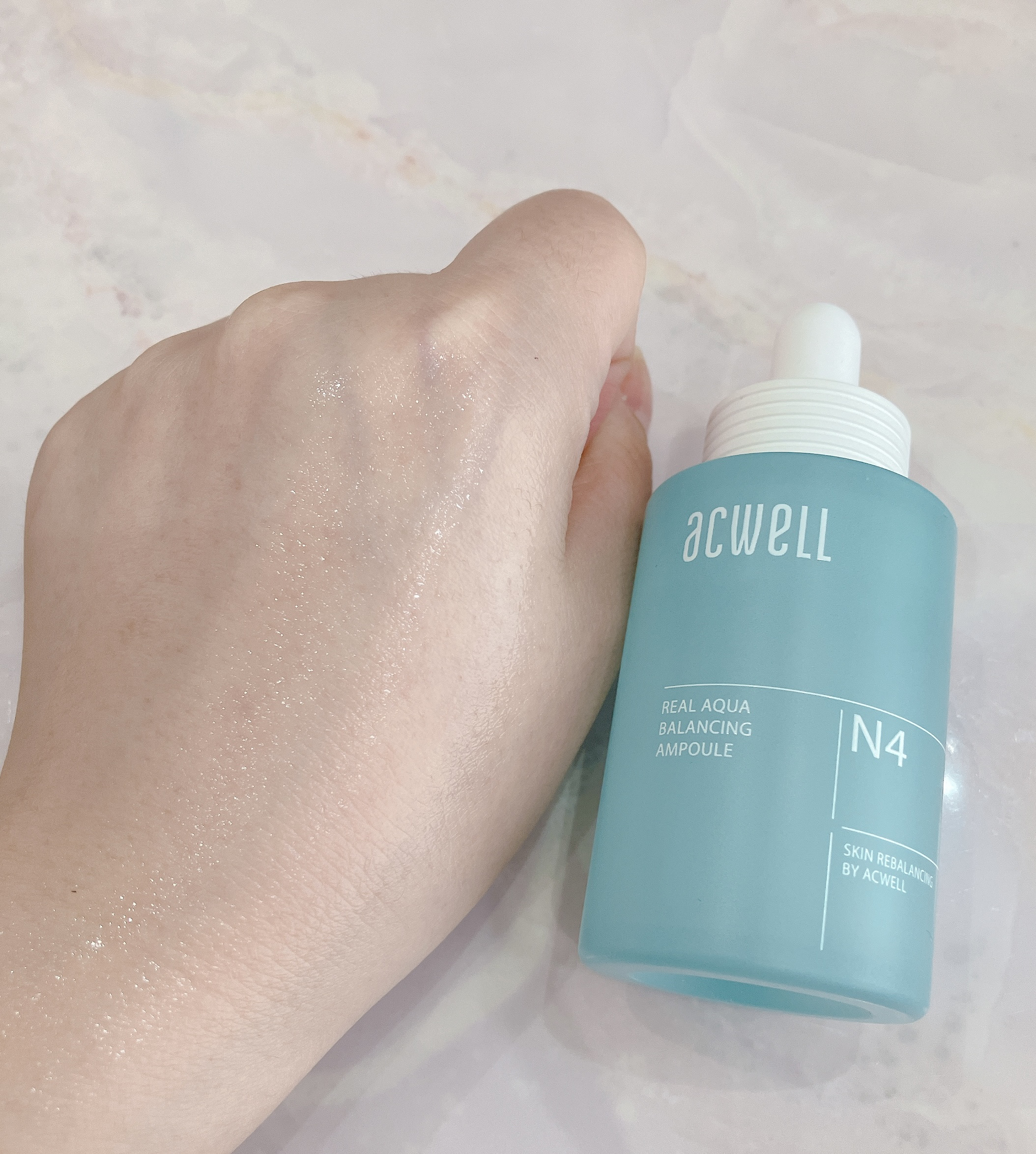 リアル アクア バランシング アンプル/ACWELL/美容液を使ったクチコミ（2枚目）
