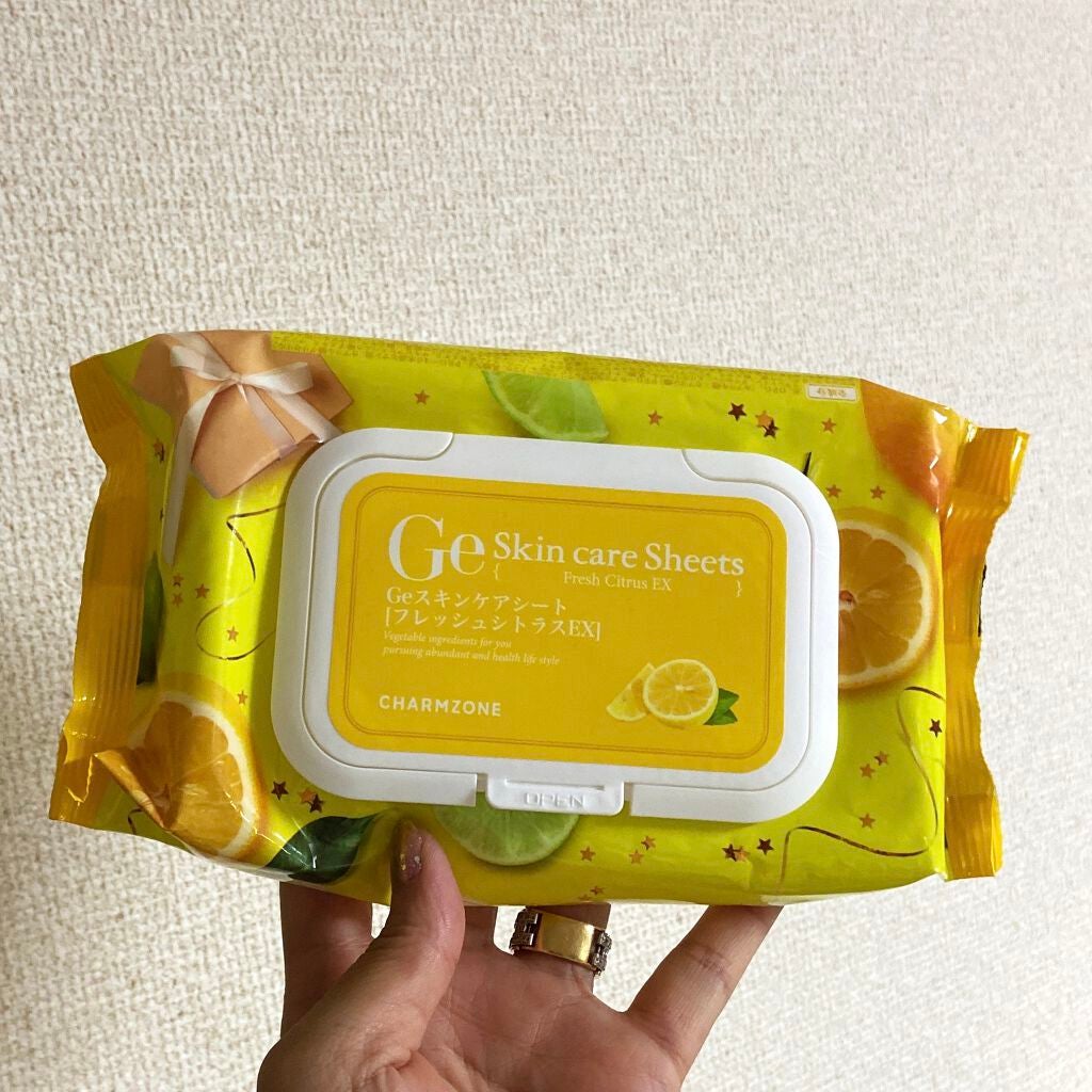 スキンケアシート (シトラスの香り)/Ge/クレンジングシートを使ったクチコミ(1枚目)