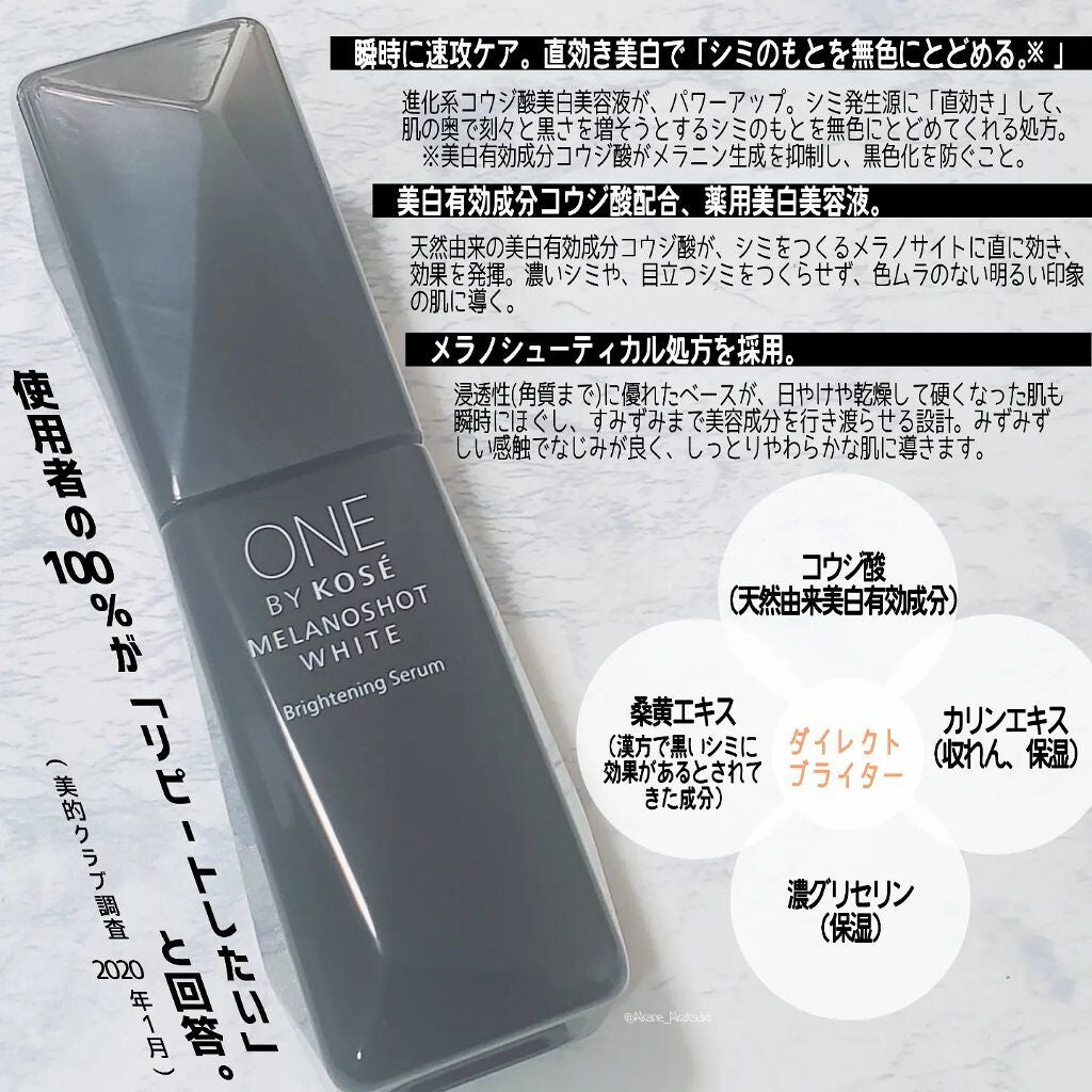 メラノショット ホワイト D/ONE BY KOSE/美容液を使ったクチコミ(2枚目)