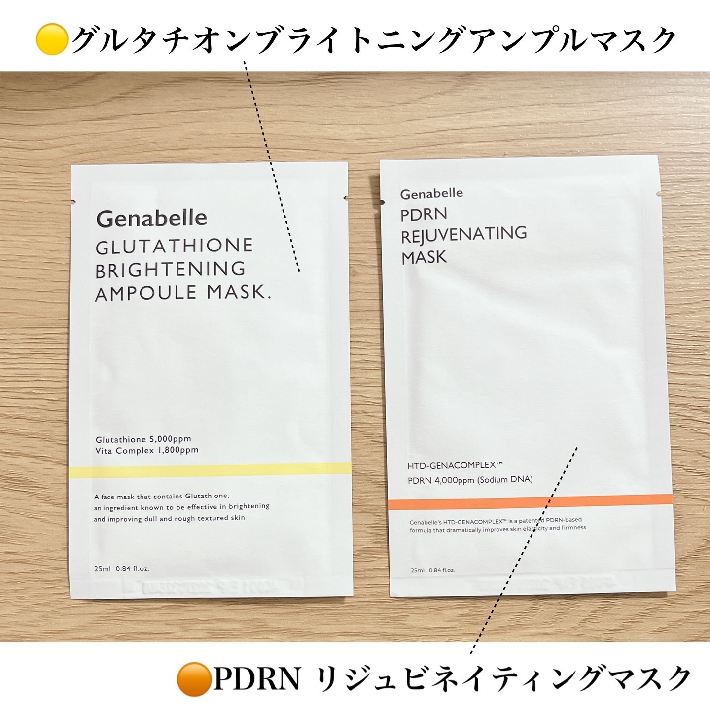 グルタチオンブアンプルマスク/Genabelle/シートマスク・パックを使ったクチコミ（2枚目）