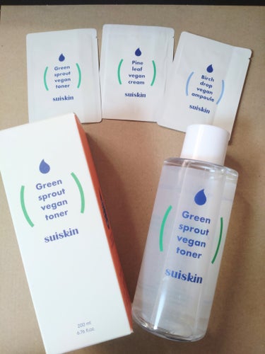 suiskin Green sprout vegan tonerのクチコミ「suiskin
Green sprout vegan toner

☆若葉クリーントーニングロ.....」（1枚目）