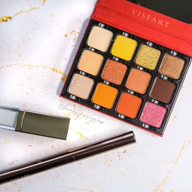 Warm EDIT Eye Shadow Palette/VISEART/アイシャドウパレットを使ったクチコミ（1枚目）