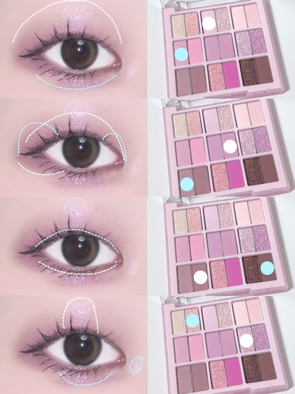 シャドウパレット/dasique/アイシャドウパレットを使ったクチコミ(3枚目)