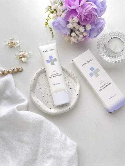 ミルクシスルリペアシカサンスクリーンプラス/BANOBAGI/日焼け止めミルクを使ったクチコミ(1枚目)