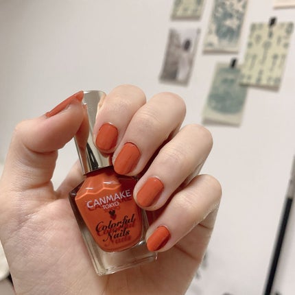カラフルネイルズ N42 バーントオレンジ/キャンメイク/マニキュアを使ったクチコミ(2枚目)