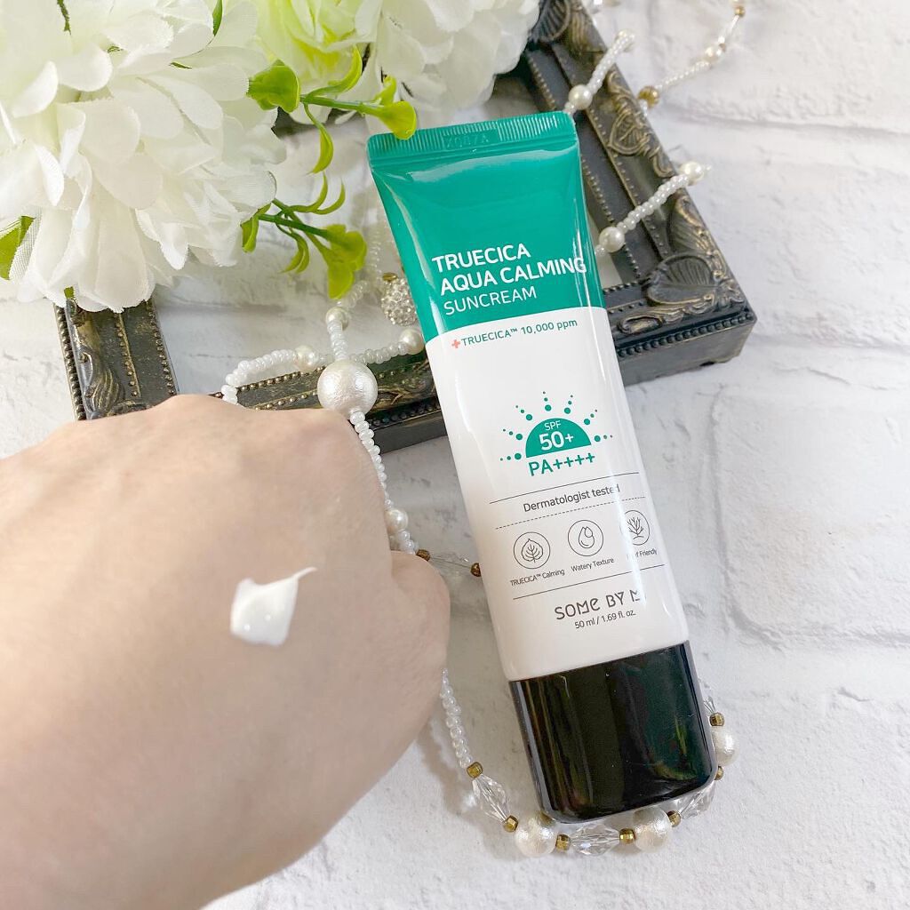 TRUECICA アクアカーミング日焼け止め/SOME BY MI/日焼け止めクリームを使ったクチコミ(2枚目)