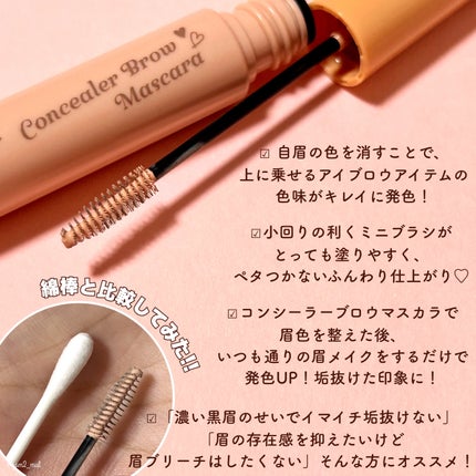 コンシーラーブロウマスカラ/キャンメイク/その他アイブロウを使ったクチコミ(3枚目)