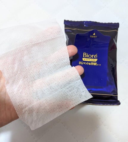 ビオレ メイク持続シート さらマット肌/ビオレ/フェイスシートを使ったクチコミ(1枚目)