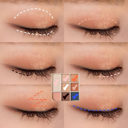 ドットオンムードアイパレット/Heart Percent/アイシャドウパレットを使ったクチコミ(7枚目)