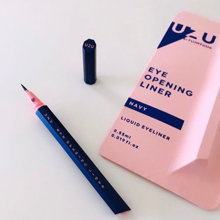 EYE OPENING LINER NAVY/UZU BY FLOWFUSHI/リキッドアイライナーを使ったクチコミ(1枚目)