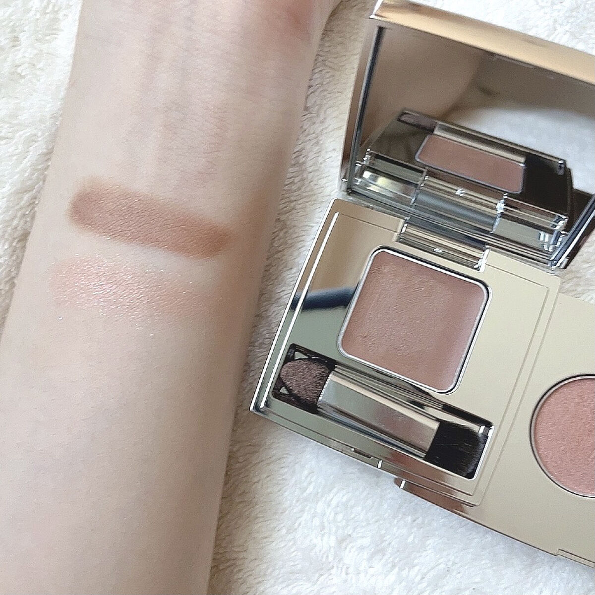 ザ ベージュライブラリー アイシャドウデュオ/RMK/ジェル・クリームアイシャドウを使ったクチコミ（3枚目）