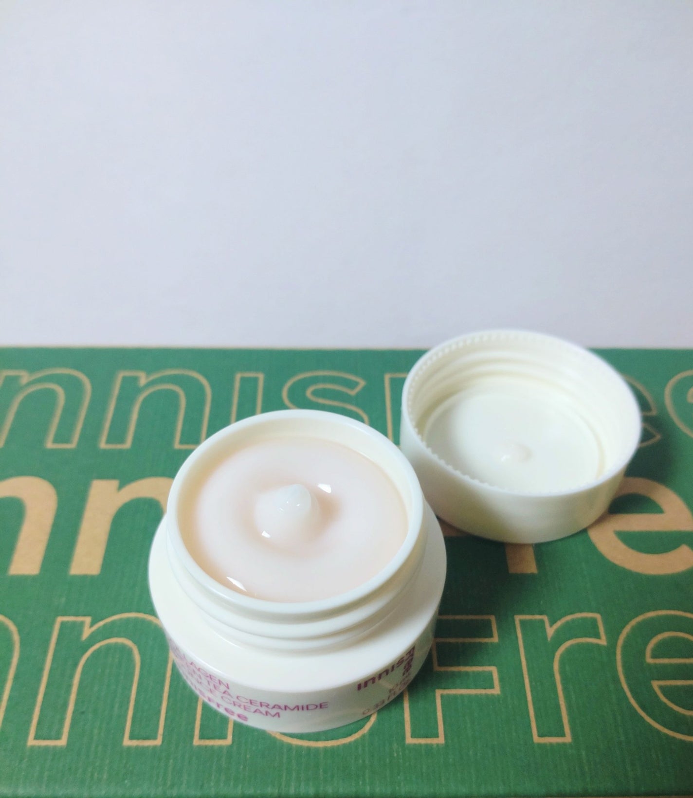 コラーゲン グリーンティー セラミド バウンス クリーム/innisfree/スキンケア・基礎化粧品を使ったクチコミ(2枚目)