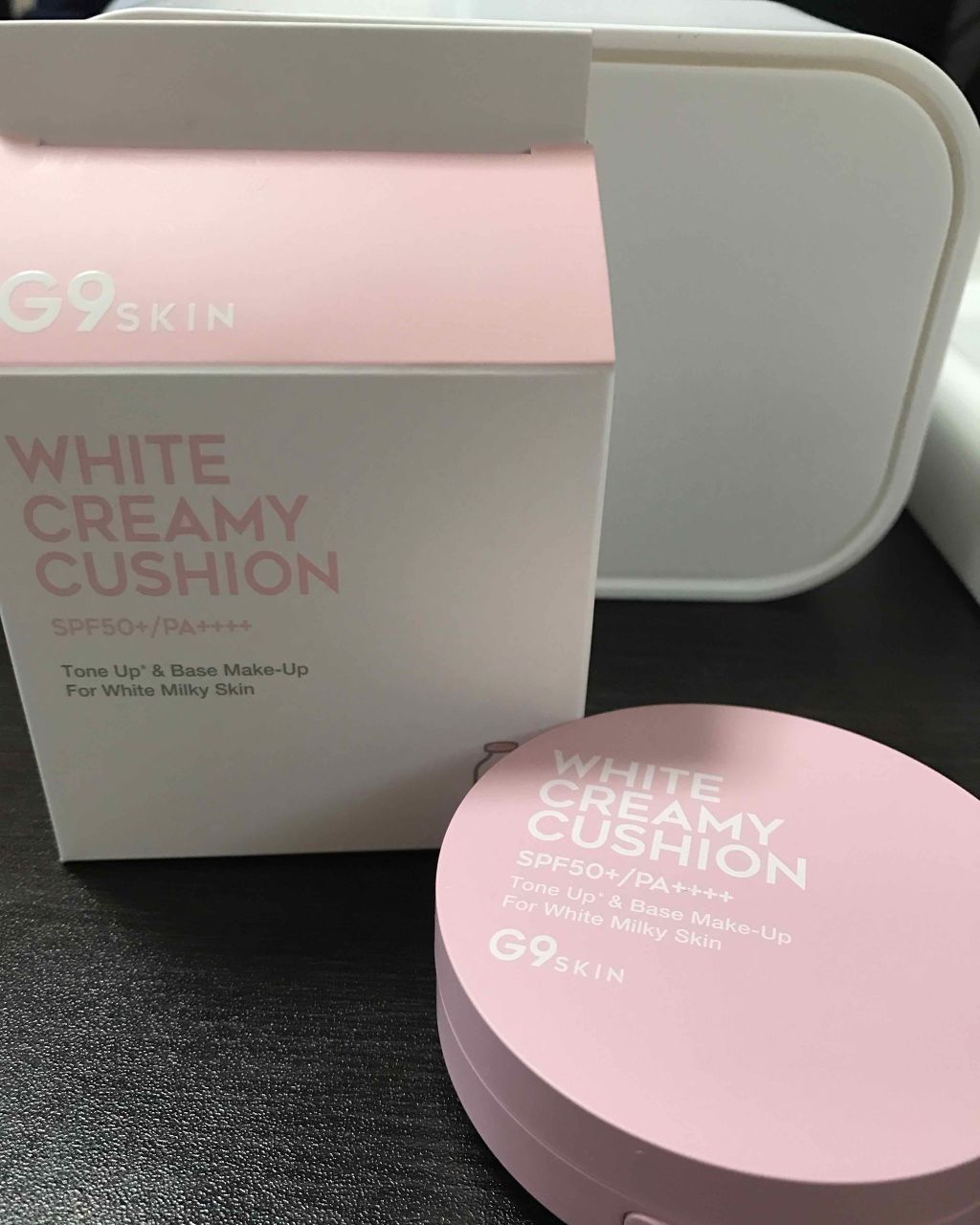 WHITE CREAMY CUSHION(ウユファンデ)/G9SKIN/化粧下地を使ったクチコミ(1枚目)