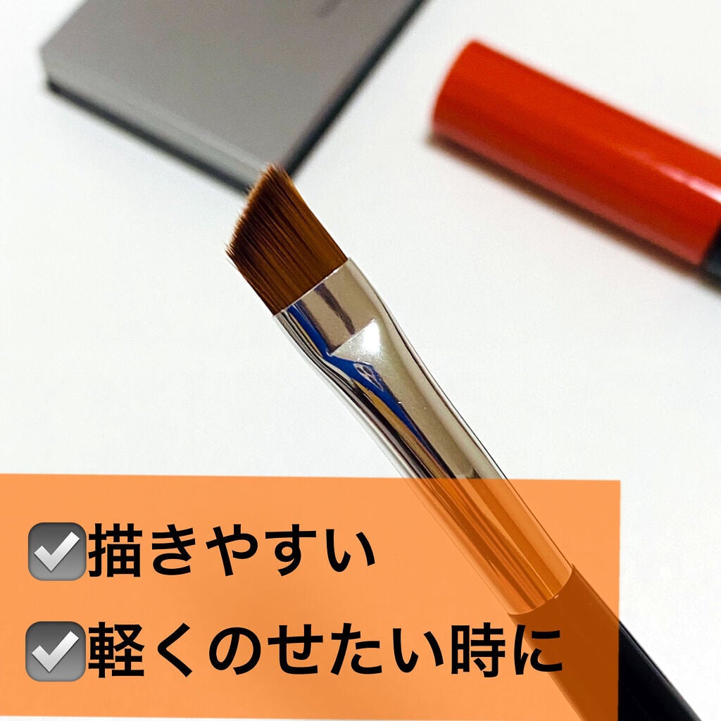 ダブルエンドアイブロウブラシ熊野筆/&be/メイクブラシを使ったクチコミ(4枚目)