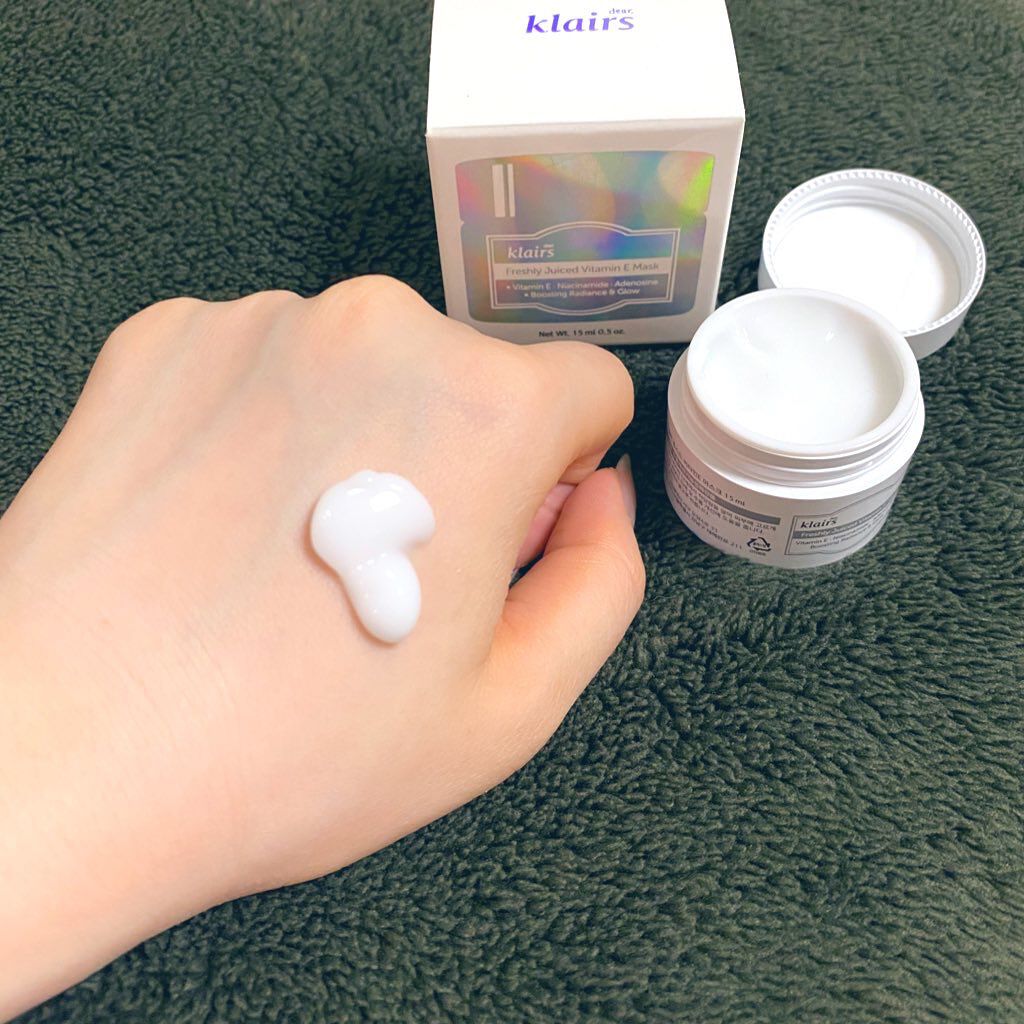 フレッシュリージュースドビタミンEマスク(90g)/Klairs/フェイスクリームを使ったクチコミ(2枚目)