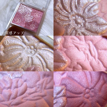 グロウフルールチークス(ブレンドタイプ)/キャンメイク/パウダーチークを使ったクチコミ(3枚目)