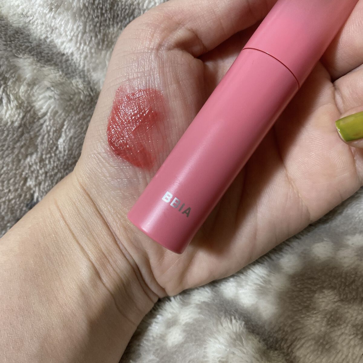 SHEER VELVET TINT #02 Play Peach/BBIA/口紅を使ったクチコミ（1枚目）