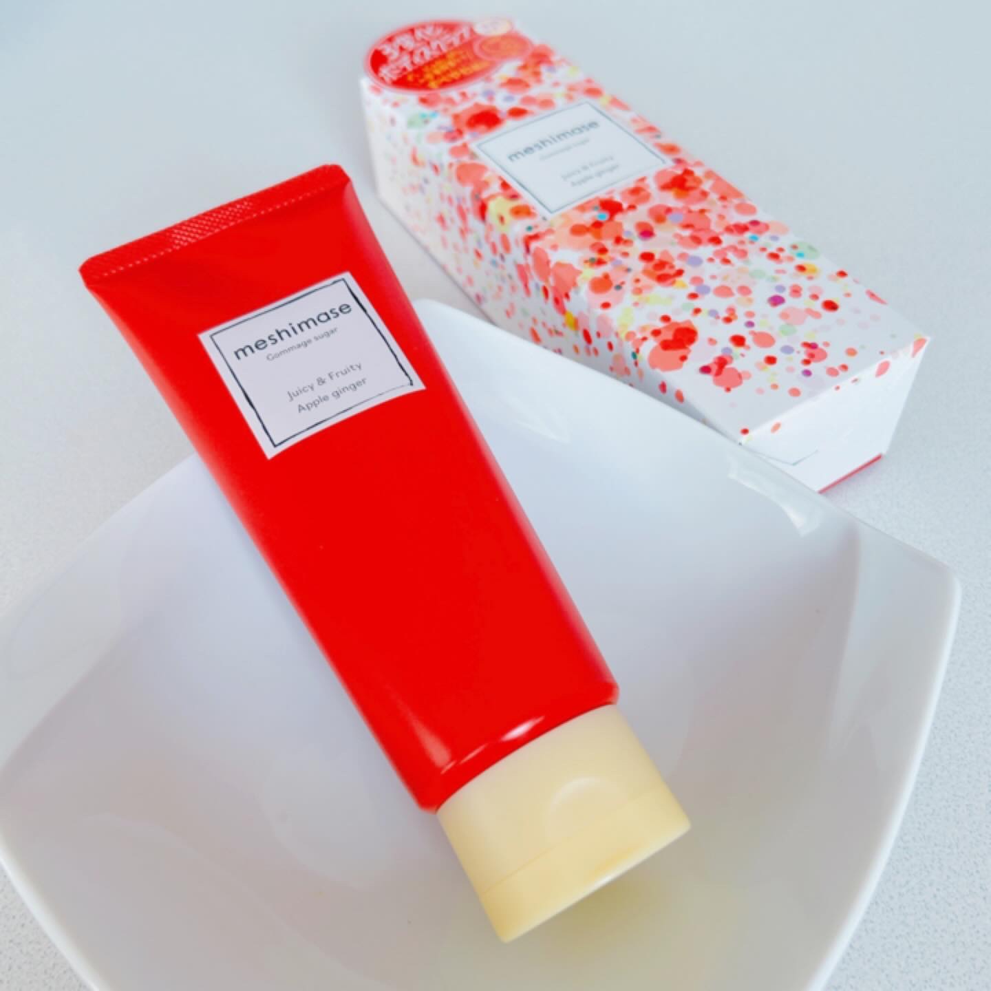 ゴマージュシュガー アップルジンジャー/meshimase/ボディスクラブを使ったクチコミ（2枚目）