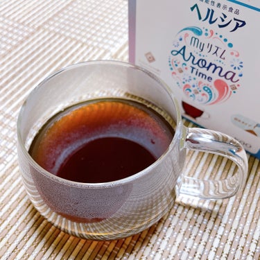 ヘルシアmyリズム ヘルシアmyリズム　アロマタイムのクチコミ「ヘルシアのフレーバーコーヒー☕️❤︎
おうち時間を楽しもうᐢ.ˬ.ᐢ ♡

𓐄 𓐄 𓐄 𓐄 .....」（1枚目）