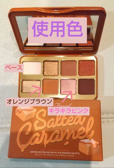 ソルテッド キャラメル ミニ アイシャドウ パレット/Too Faced/アイシャドウパレットを使ったクチコミ（3枚目）