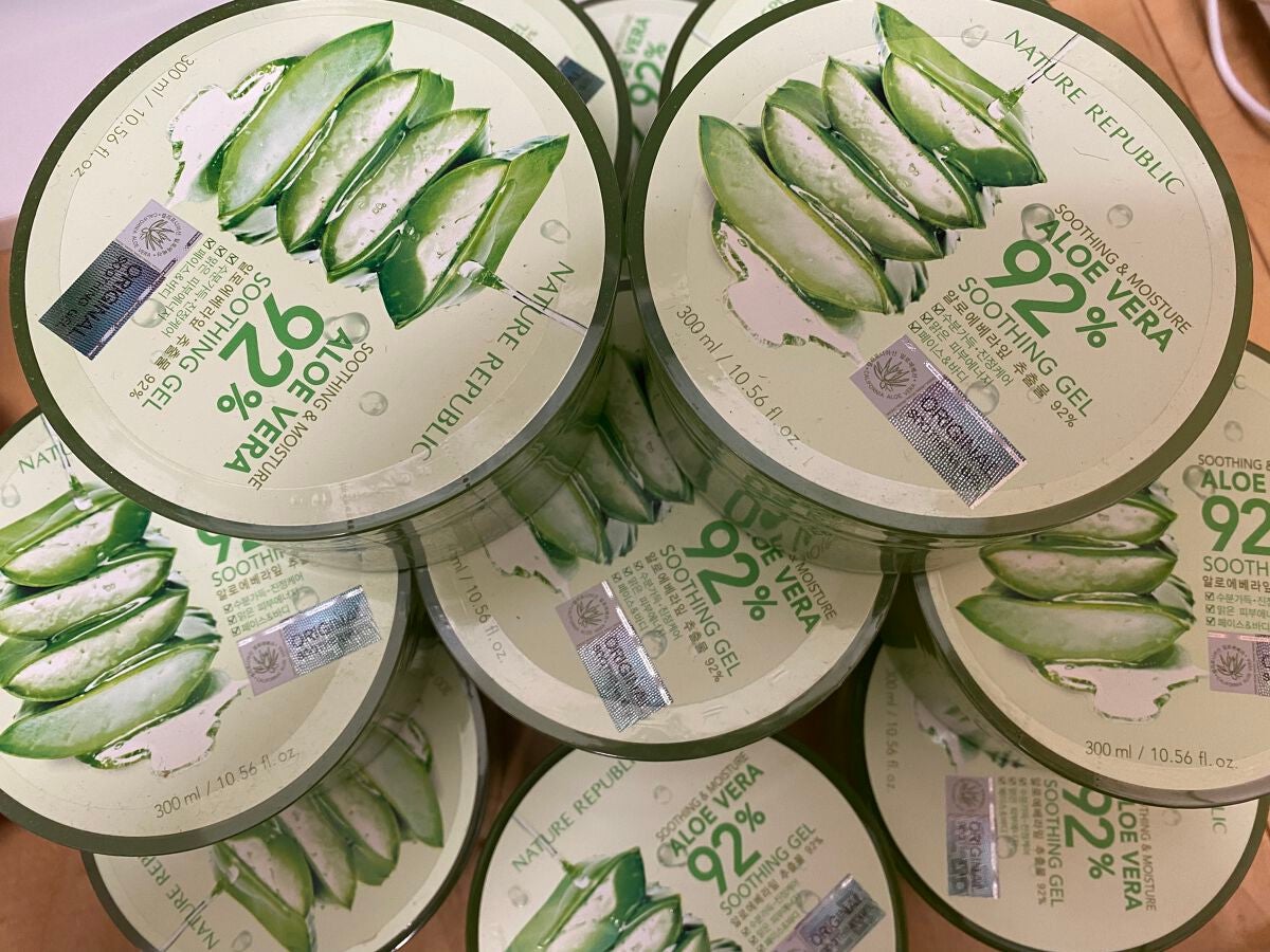 マイルド&モイスチャーアロエジェル/ネイチャーリパブリック/ボディローションを使ったクチコミ(1枚目)