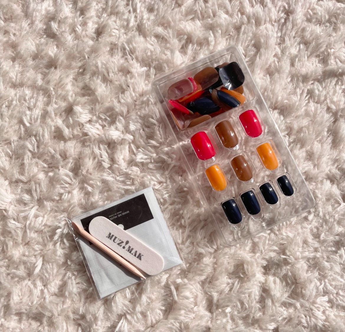 TPUネイルチップ（shape:Regular Square） 02 ゼリーパレット（Jelly Palette)/Muzmak/ネイルチップ・パーツを使ったクチコミ（2枚目）