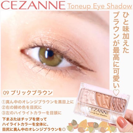 トーンアップアイシャドウ/CEZANNE/アイシャドウパレットを使ったクチコミ(3枚目)