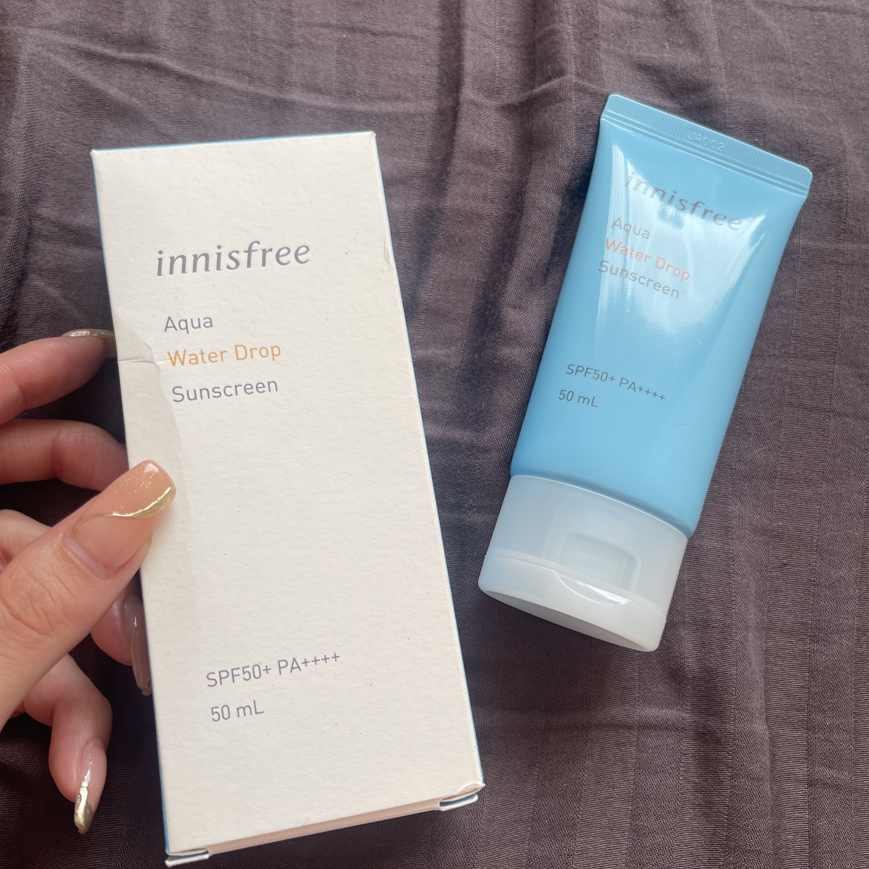 アクア ウォータードロップ サンスクリーン/innisfree/日焼け止め・UVケアを使ったクチコミ（1枚目）