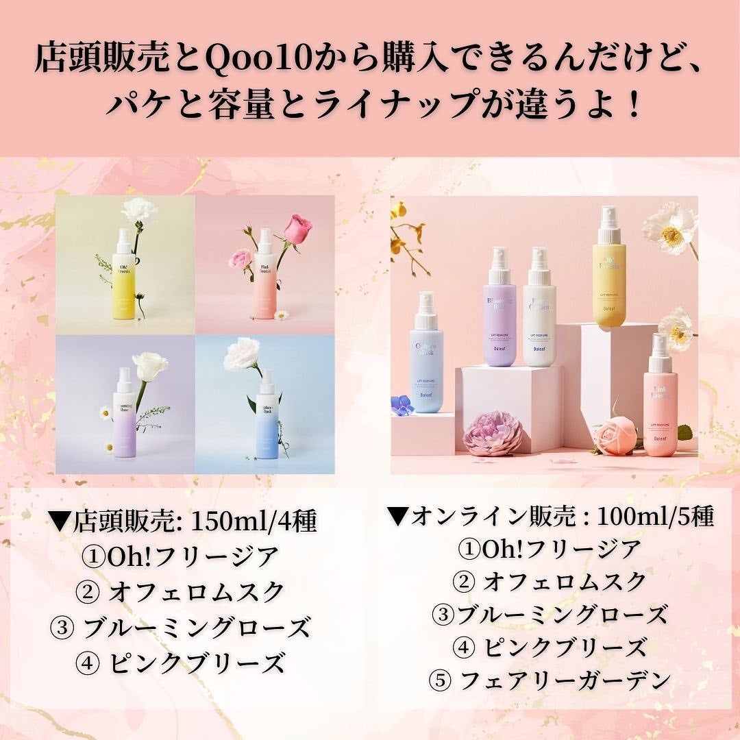 パフュームヘアパックインミスト Pink Breeze/Daleaf/アウトバストリートメントを使ったクチコミ(7枚目)