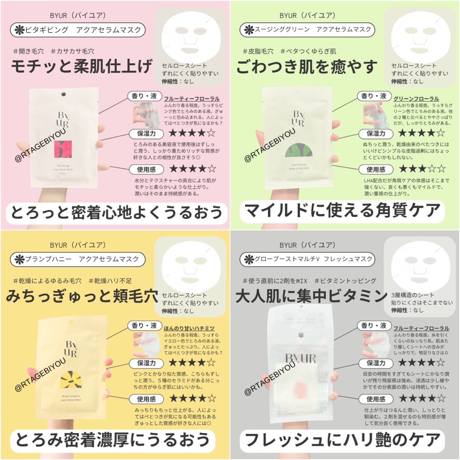 プランプハニー アクアセラムマスク/ByUR/シートマスク・パックを使ったクチコミ（1枚目）