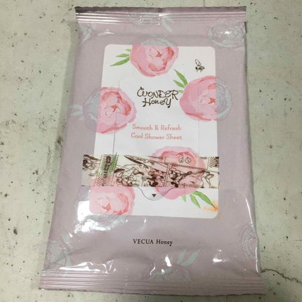 ワンダーハニー 素肌すっきりクールシャワーシート<ボディ用ふきとり化粧水>/VECUA Honey/ボディシートを使ったクチコミ(1枚目)