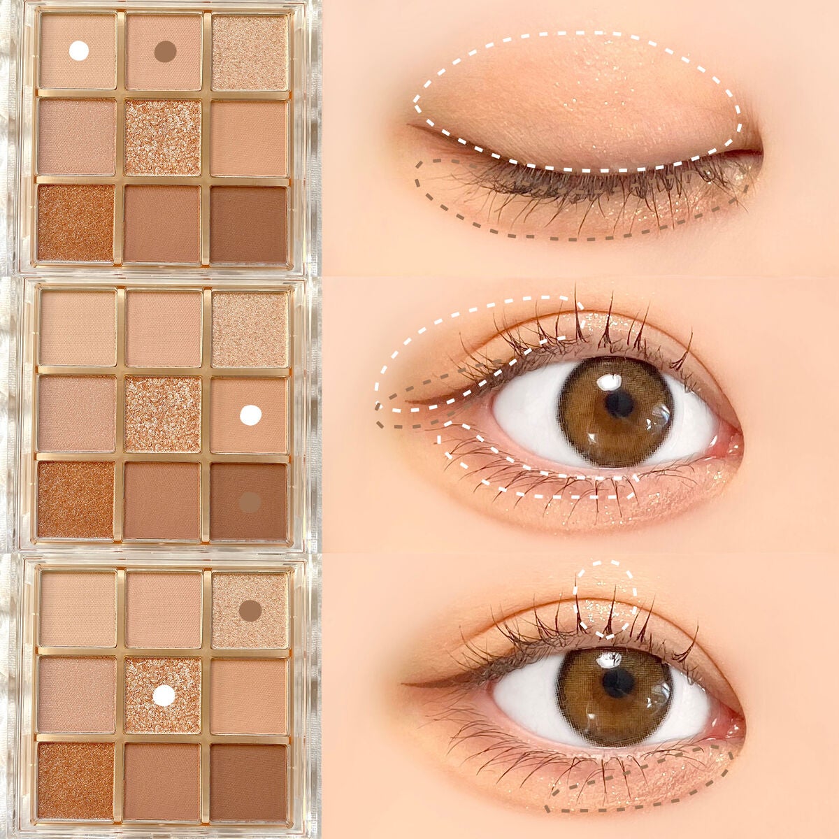 KEYBO FALL IN LOVE SHADOW PALETTE/keybo/アイシャドウパレットを使ったクチコミ(5枚目)