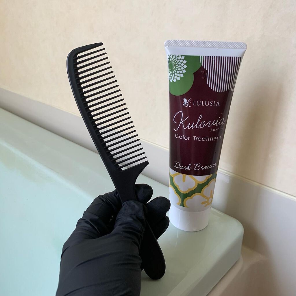 クロヴィア カラートリートメント ダークブラウン/ルルシア/洗い流すヘアトリートメントを使ったクチコミ（2枚目）
