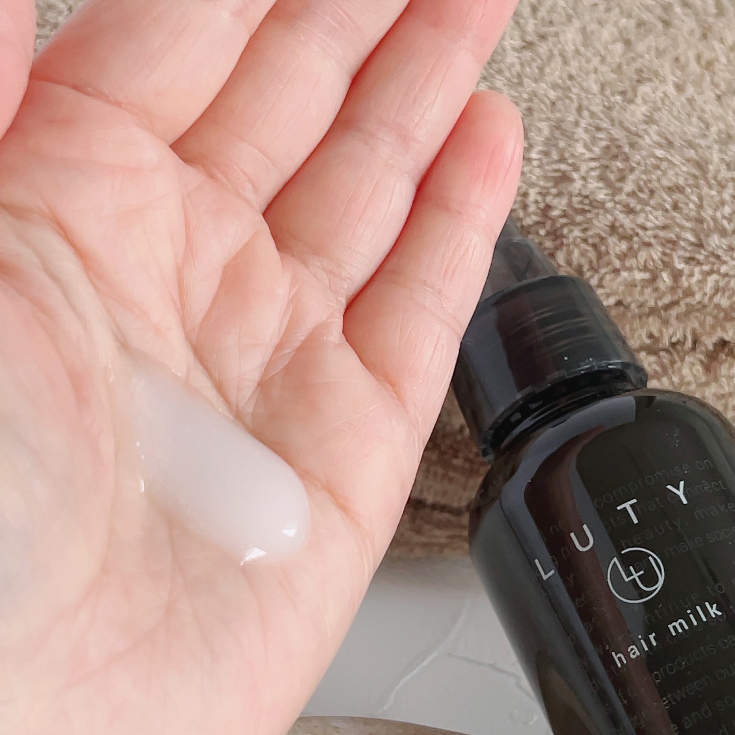 ルーティー ヘアミルク モイスト/LUTY/ヘアミルクを使ったクチコミ（3枚目）