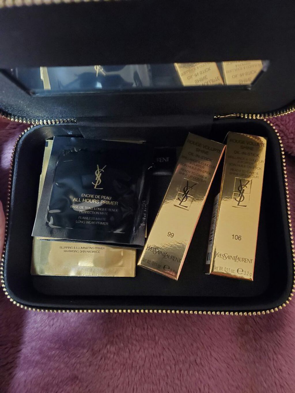 ルージュ ヴォリュプテ シャイン/YVES SAINT LAURENT BEAUTE/口紅を使ったクチコミ（3枚目）