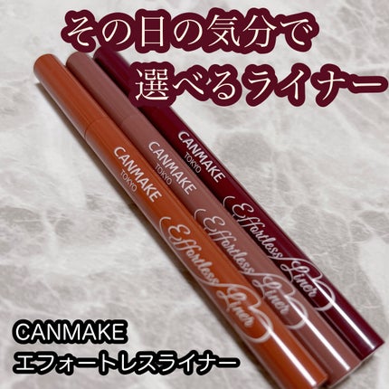 エフォートレスライナー/キャンメイク/リキッドアイライナーを使ったクチコミ(1枚目)